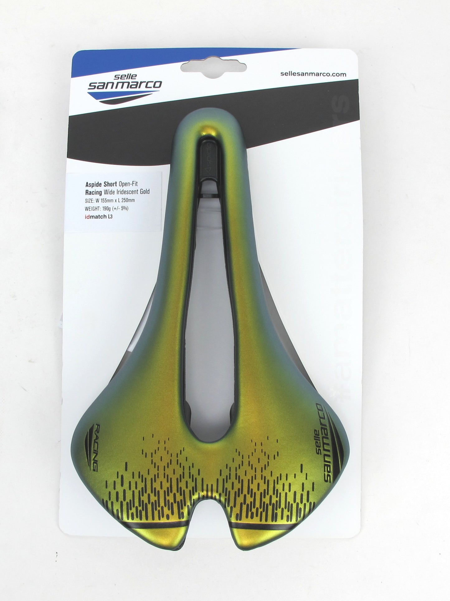 Selle San Marco Aspide Short Open-Fit Racing Wide- Iridescent Gold