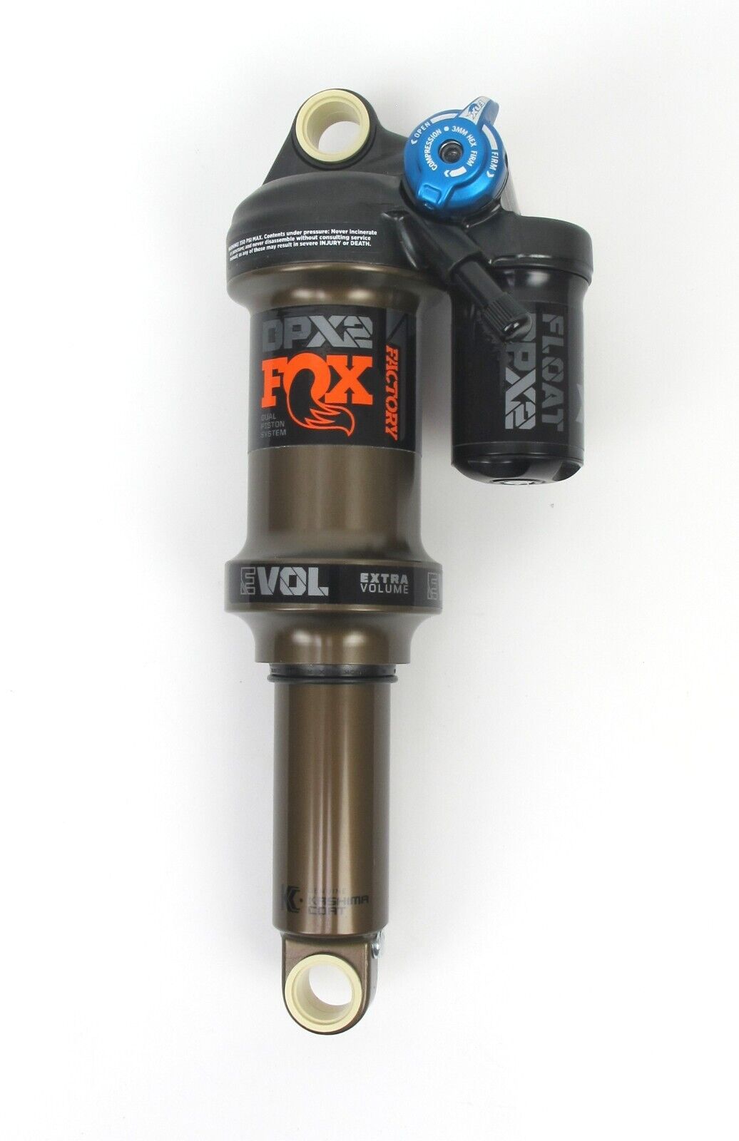 FOX Factory FLOAT DPX2 7.875" X 2.0" 200x51 EVOL LV 3-Position Lever Rear Shock