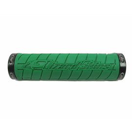 Lizard Skins Logo Mountain Bike Grips Lock-On Dark Green - Ibis Logo