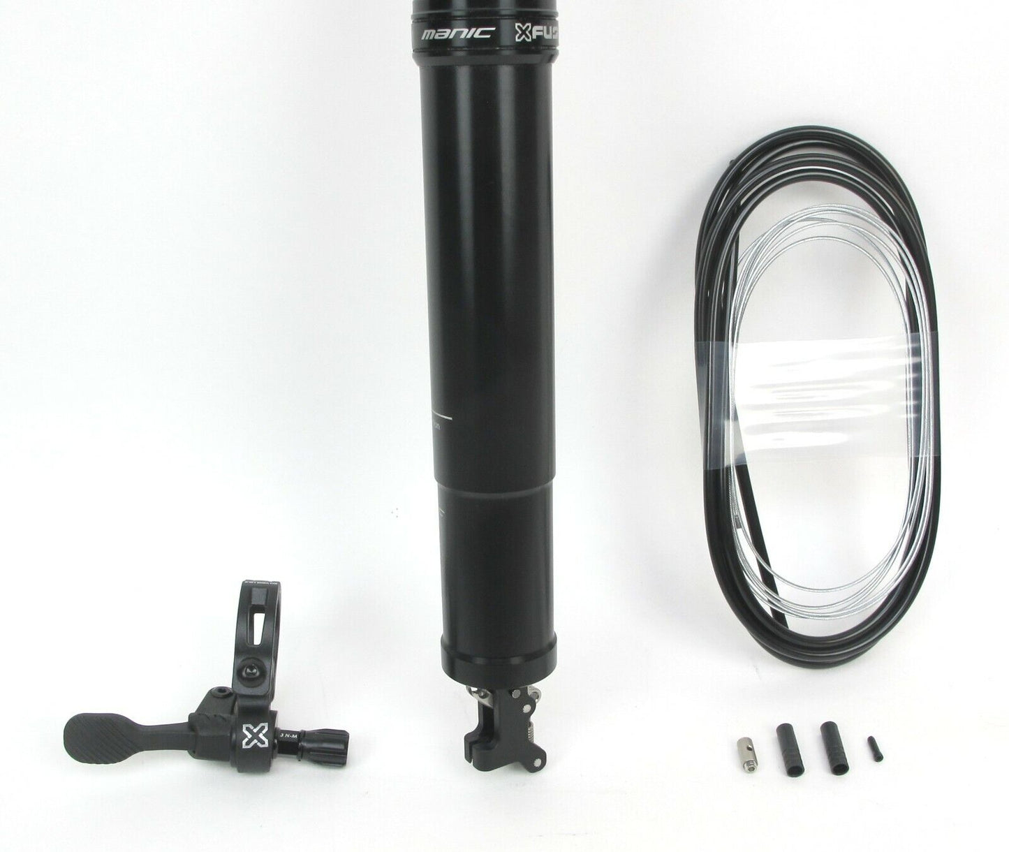 X-Fusion Manic Dropper Post Seatpost 34.9 100mm & Remote Internal Mountain Bike