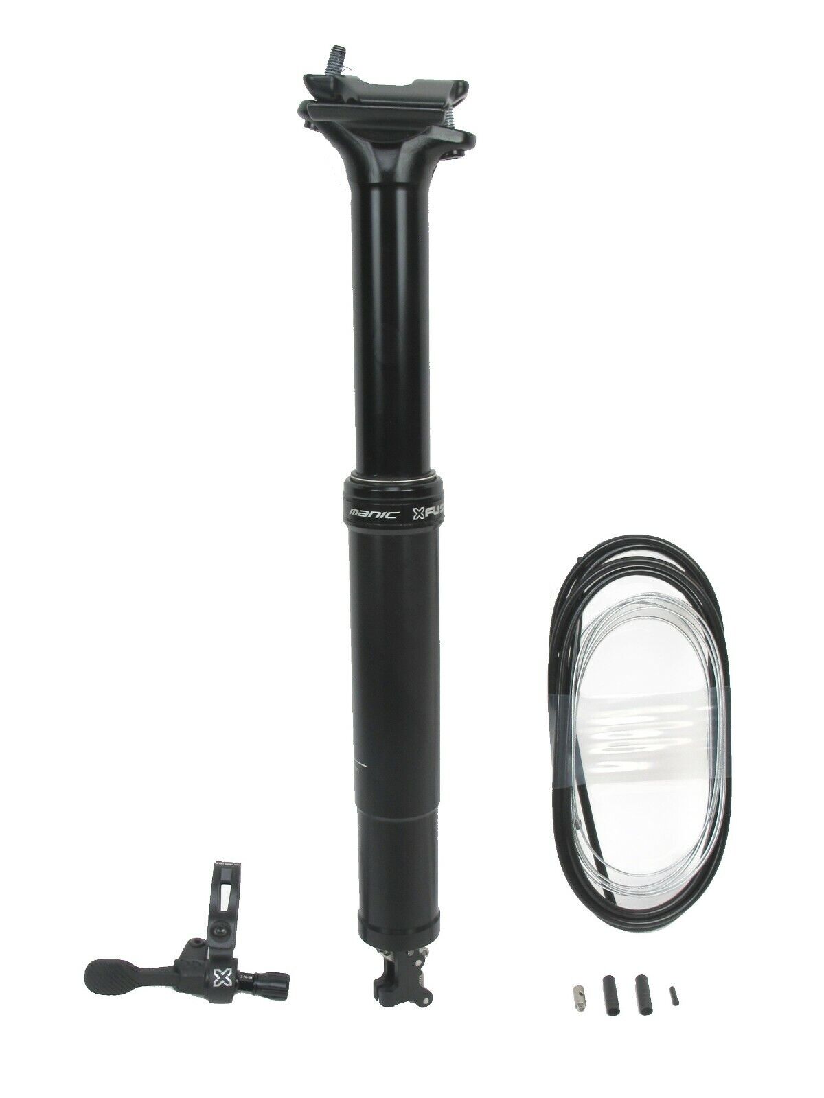 X-Fusion Manic Dropper Post Seatpost 34.9 100mm & Remote Internal Mountain Bike