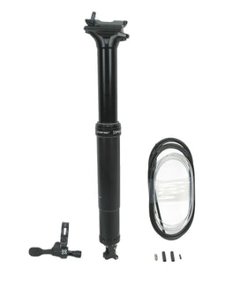 X-Fusion Manic Dropper Post Seatpost 34.9 100mm & Remote Internal Mountain Bike